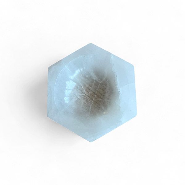 Portagioie Esagonale Piccolo in Selenite