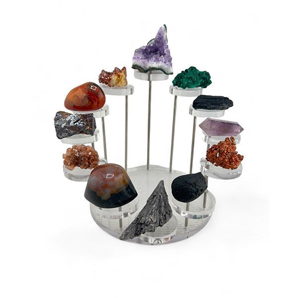 Espositore 12 ripiani rotondi