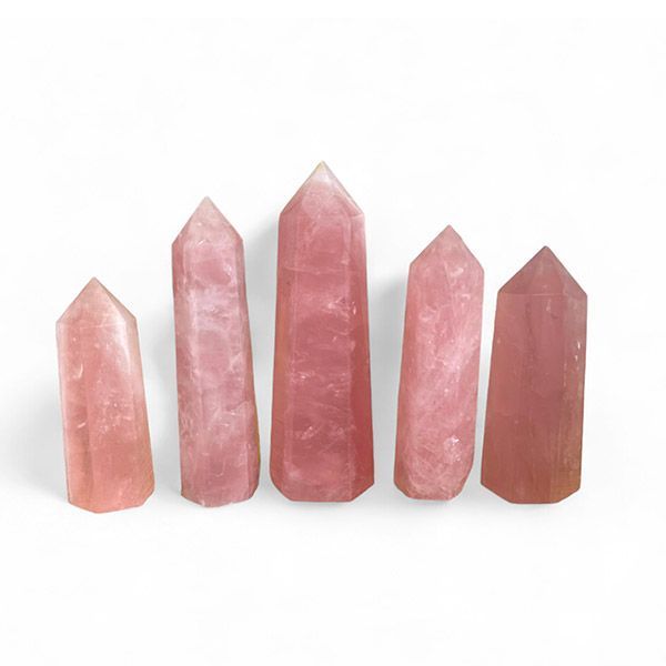 Punta in Quarzo Rosa