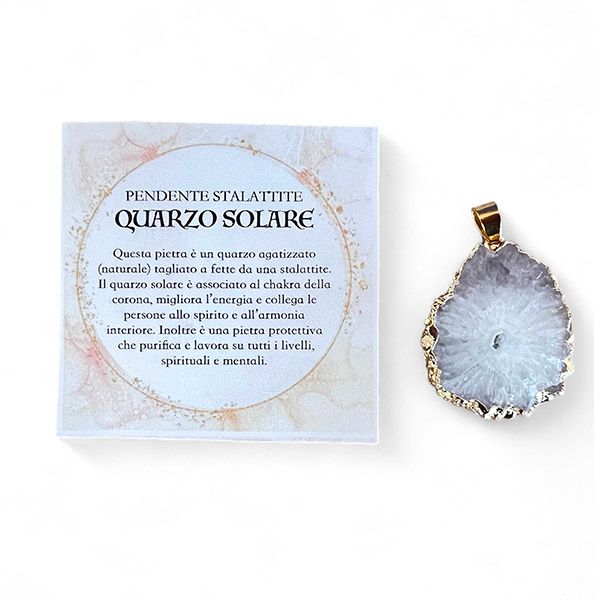 Pendente Stalattite Quarzo Solare