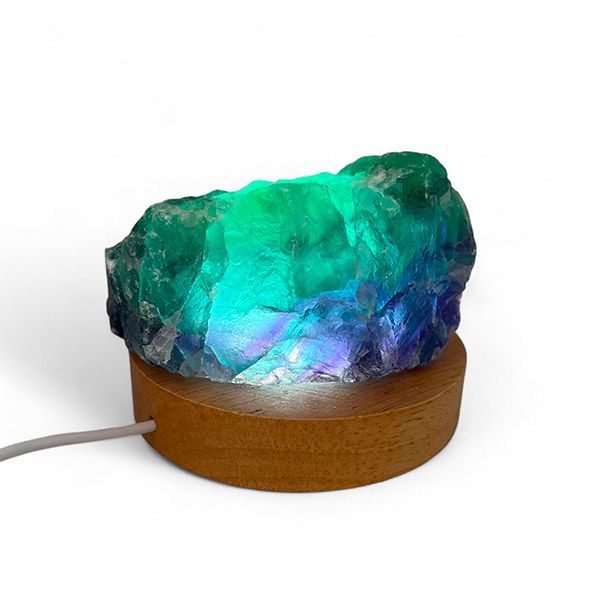 Fluorite Grezza su Base Led 400/600 g