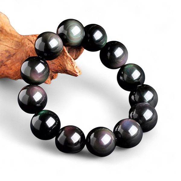 Bracciale Sfera Ossidiana Arcobaleno