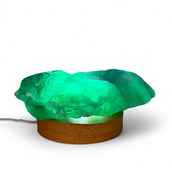 Fluorite Grezza su Base Led 700 g / 1 kg