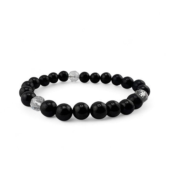 Bracciale Shungite e Cristallo di Rocca