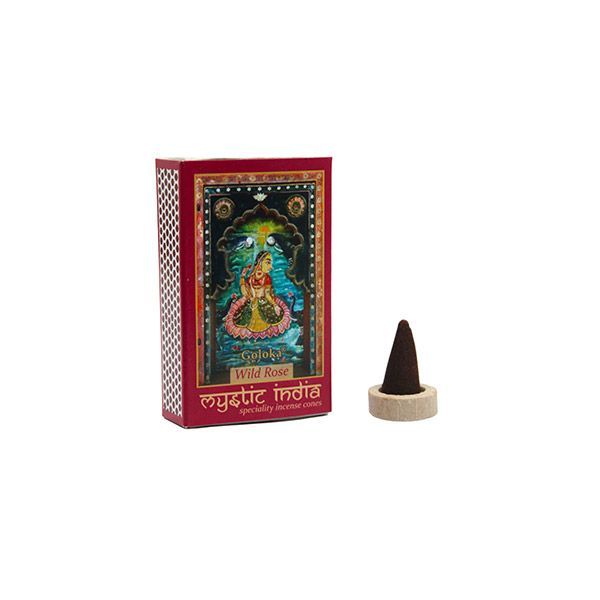 Incenso in coni Mystic India Goloka - Rosa
