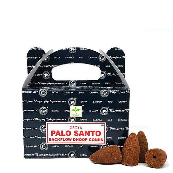 Incenso in coni back flow Satya - Palo Santo