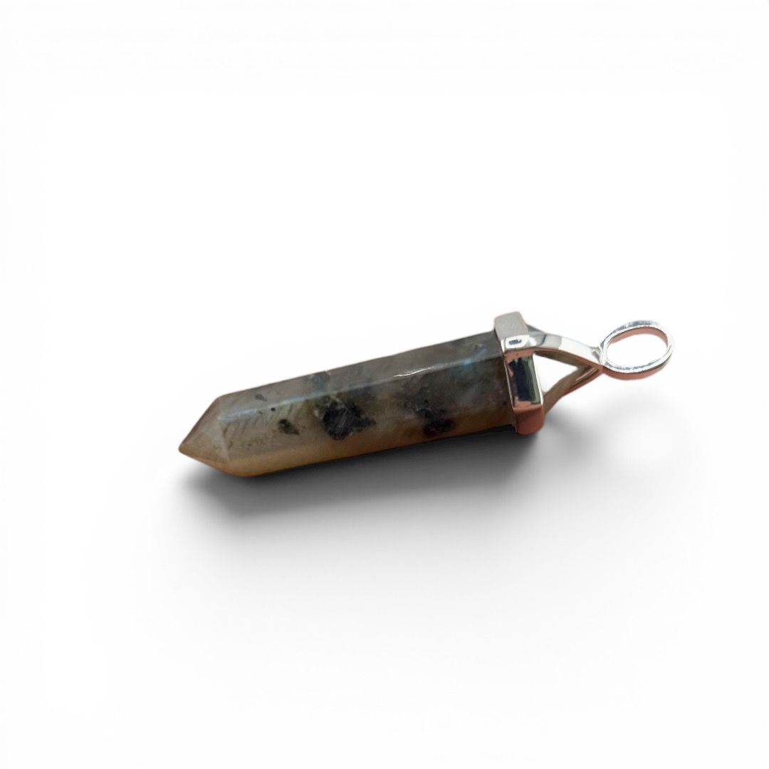 Pendente Laser Doppia Punta - Labradorite