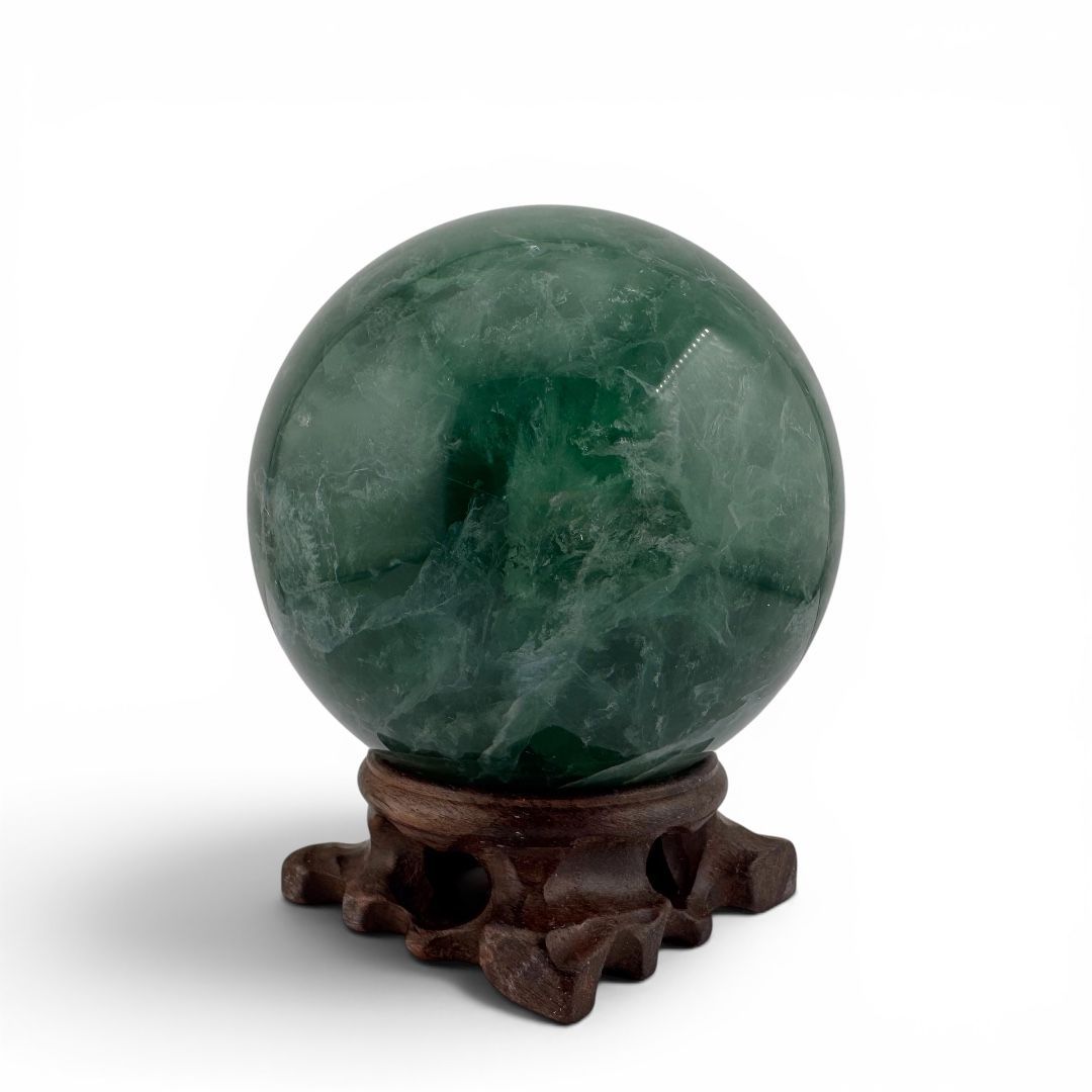Sfera Maxi di Fluorite Verde