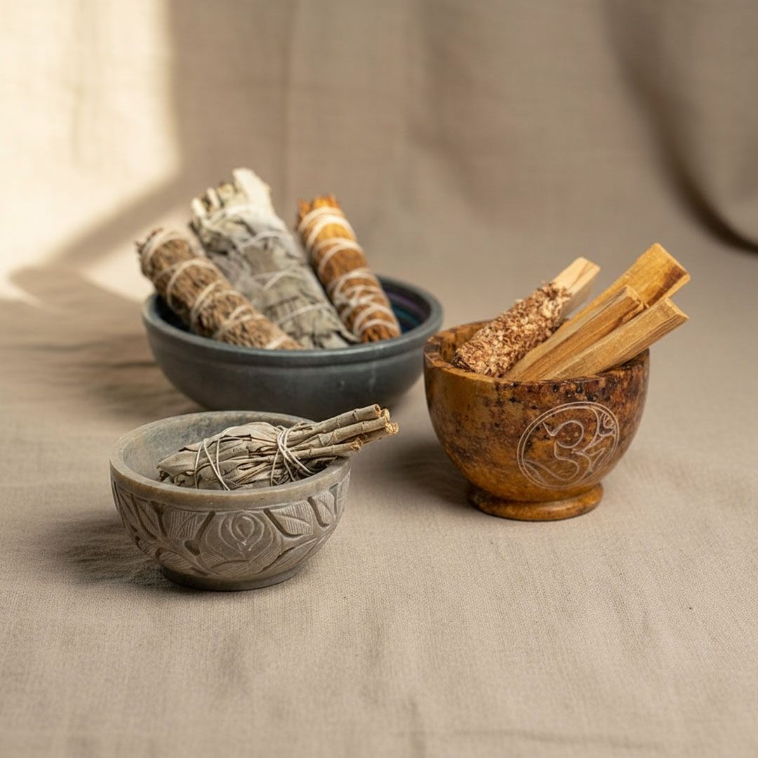 ciotole per smudge strumenti sacri