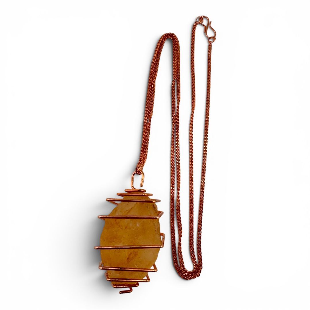 Collana Portagioie Quadrata Rame