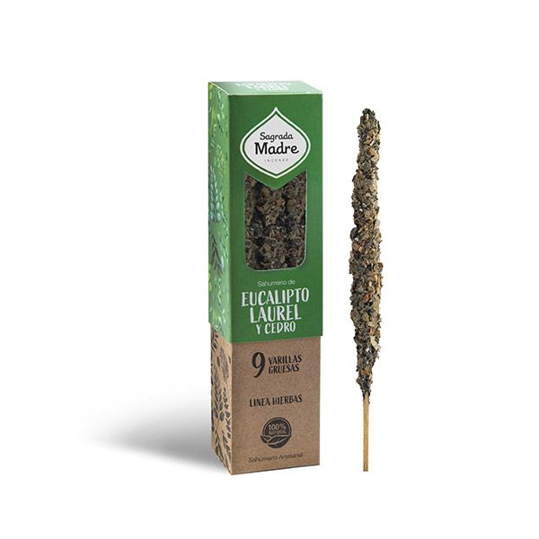 Incenso stick Hierbas Sagrada Madre - Eucalipto, Alloro e Cedro
