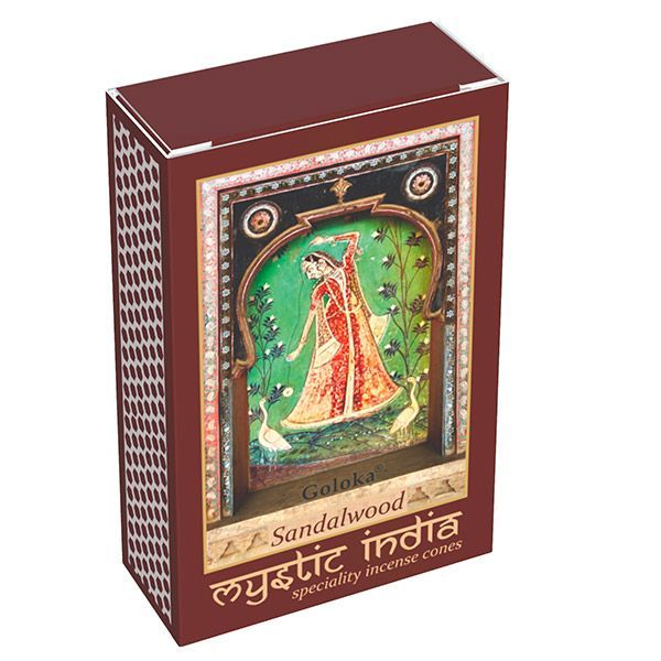Incenso in coni Mystic India Goloka - Sandalo