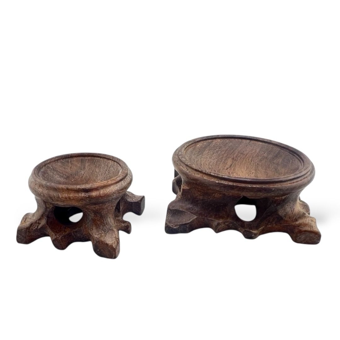 Piedistallo in Legno Deco per Sfera