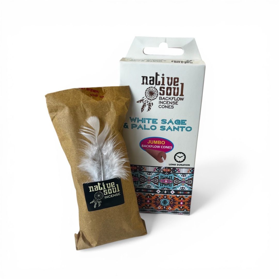 Incenso in coni back flow Anima Nativa - Palo Santo e Salvia Bianca