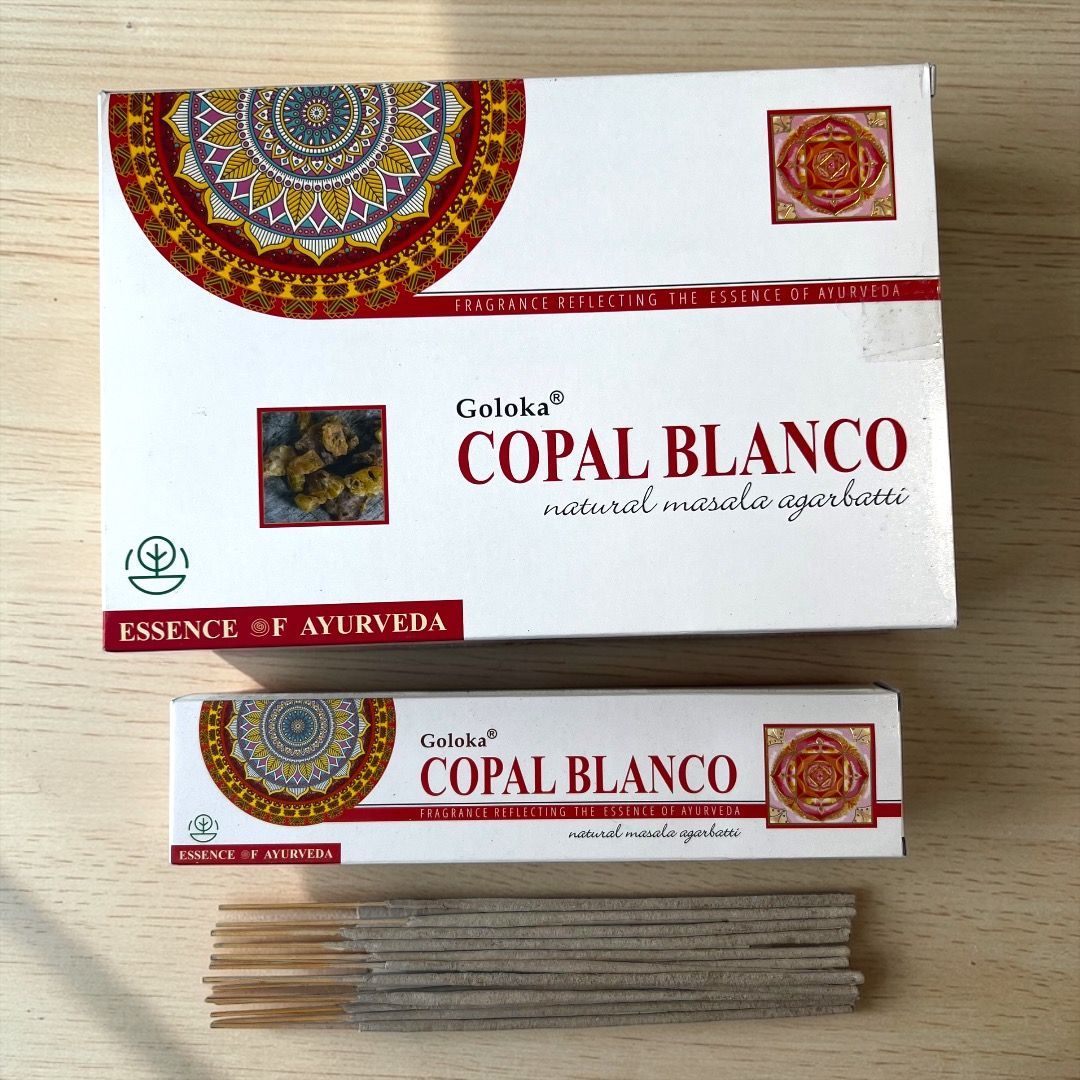 Incenso stick Ayurvedico Goloka - Copal bianco