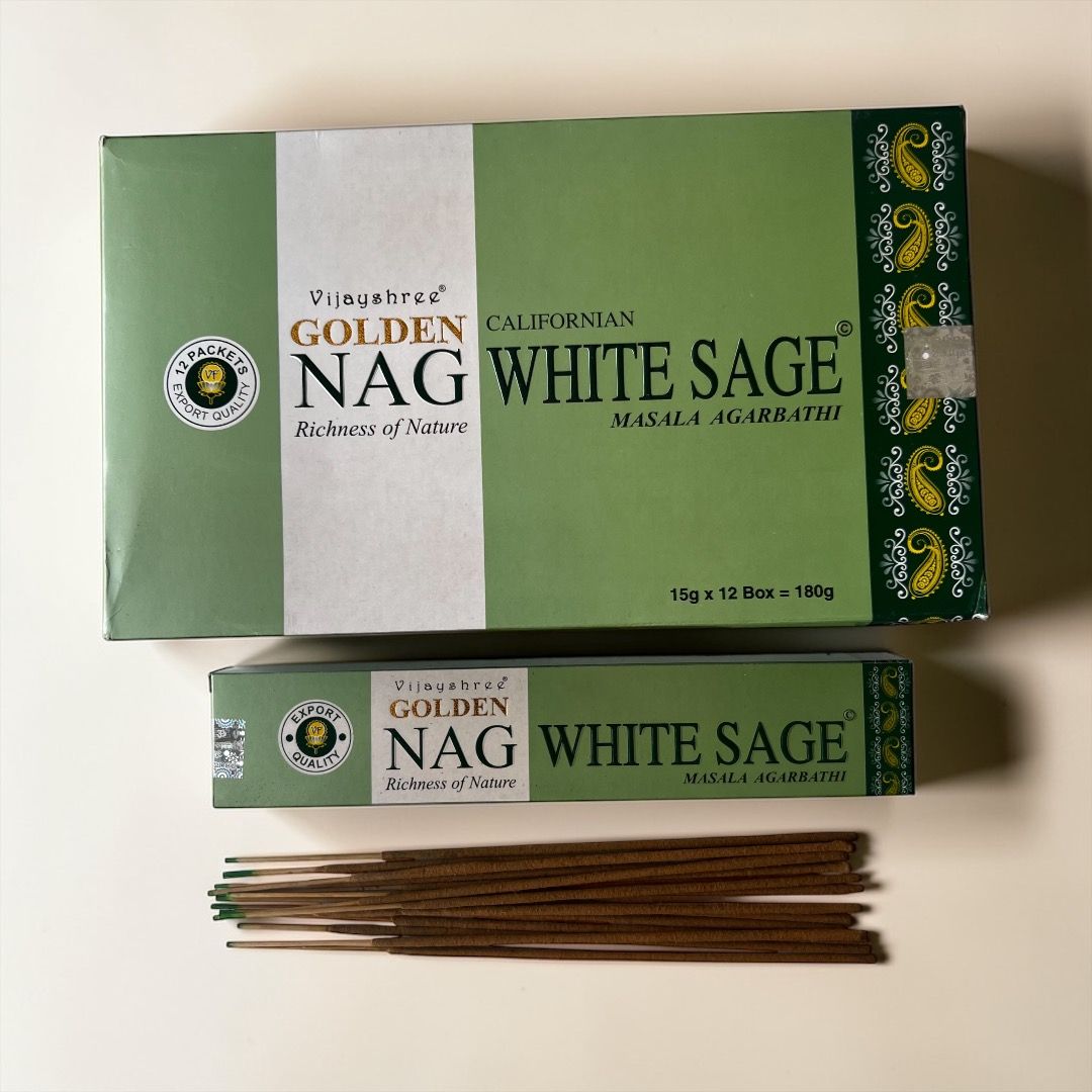 Incenso Stick Vijayshree Golden Nag – Salvia Bianca