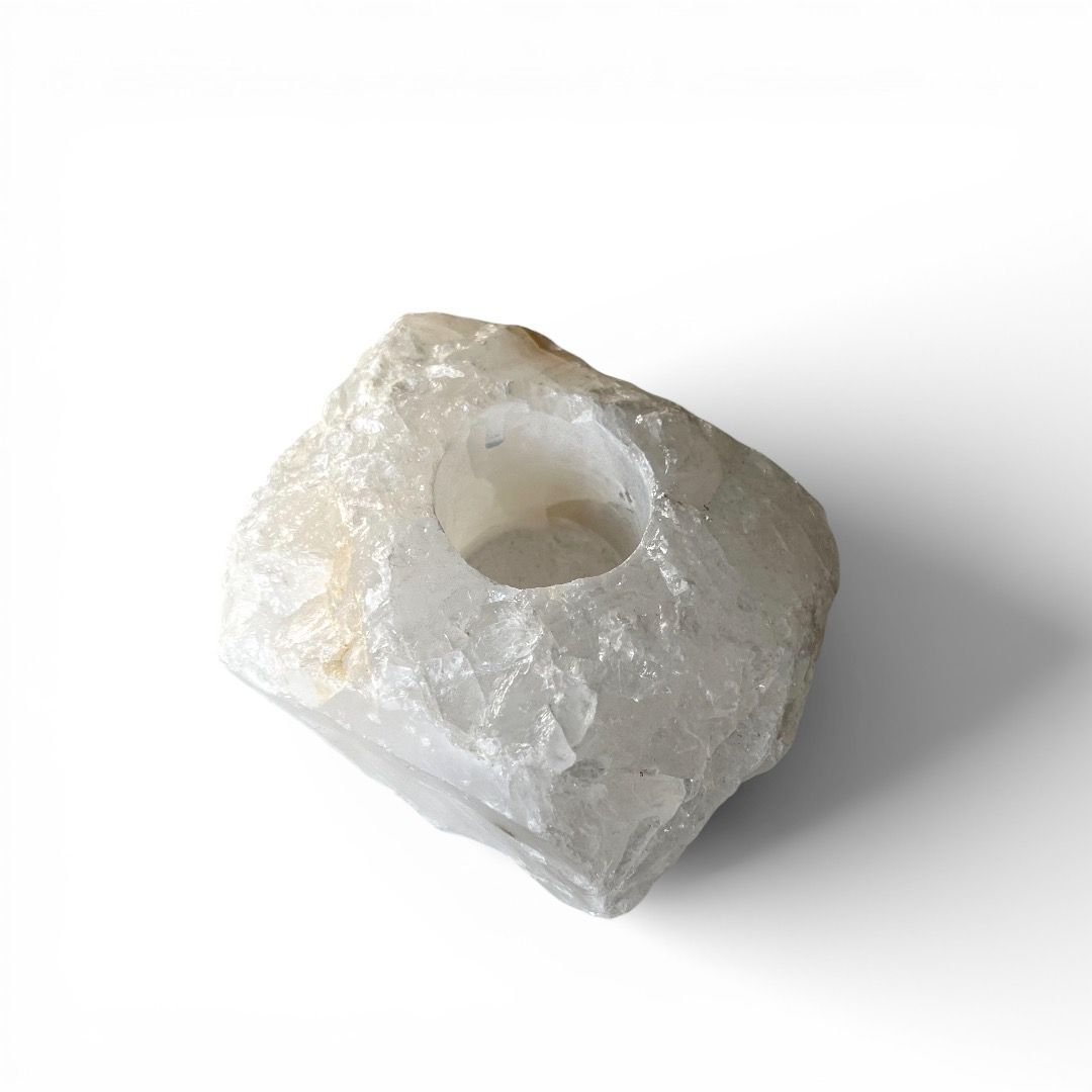 Portalumino in Cristallo di Rocca grezzo