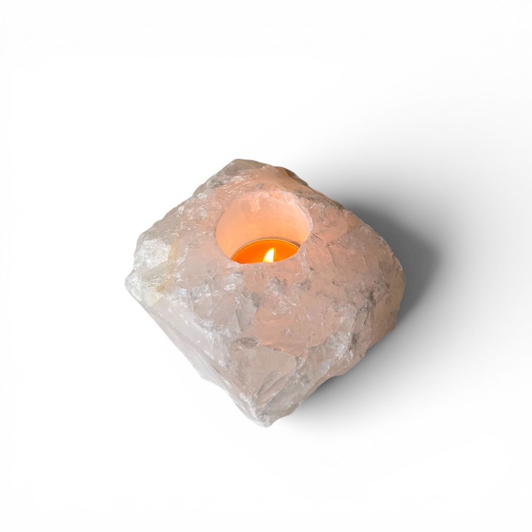 Portalumino in Cristallo di Rocca grezzo