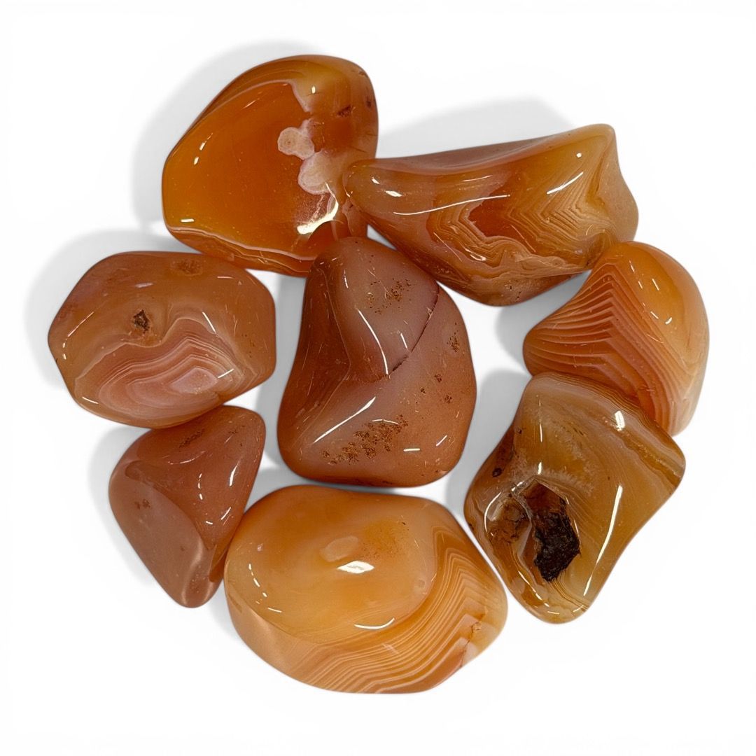 Pietra burattata Agata Albicocca