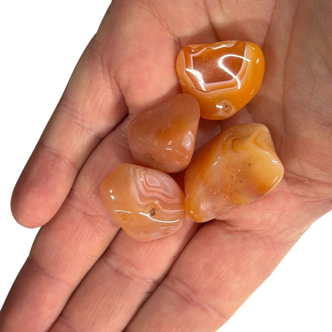 Pietra burattata Agata Albicocca