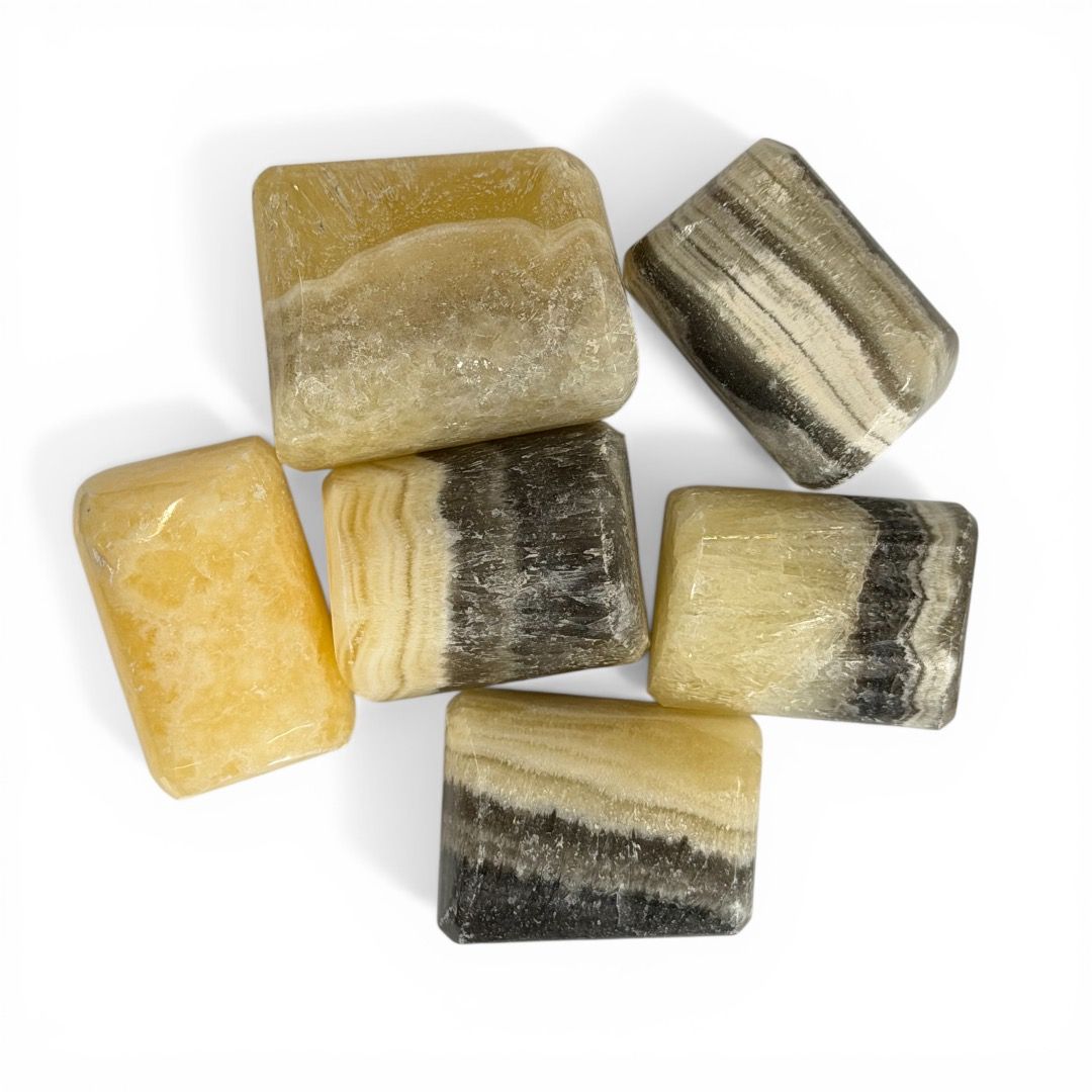 Pietre burattate Calcite Gialla Zebra 100 g