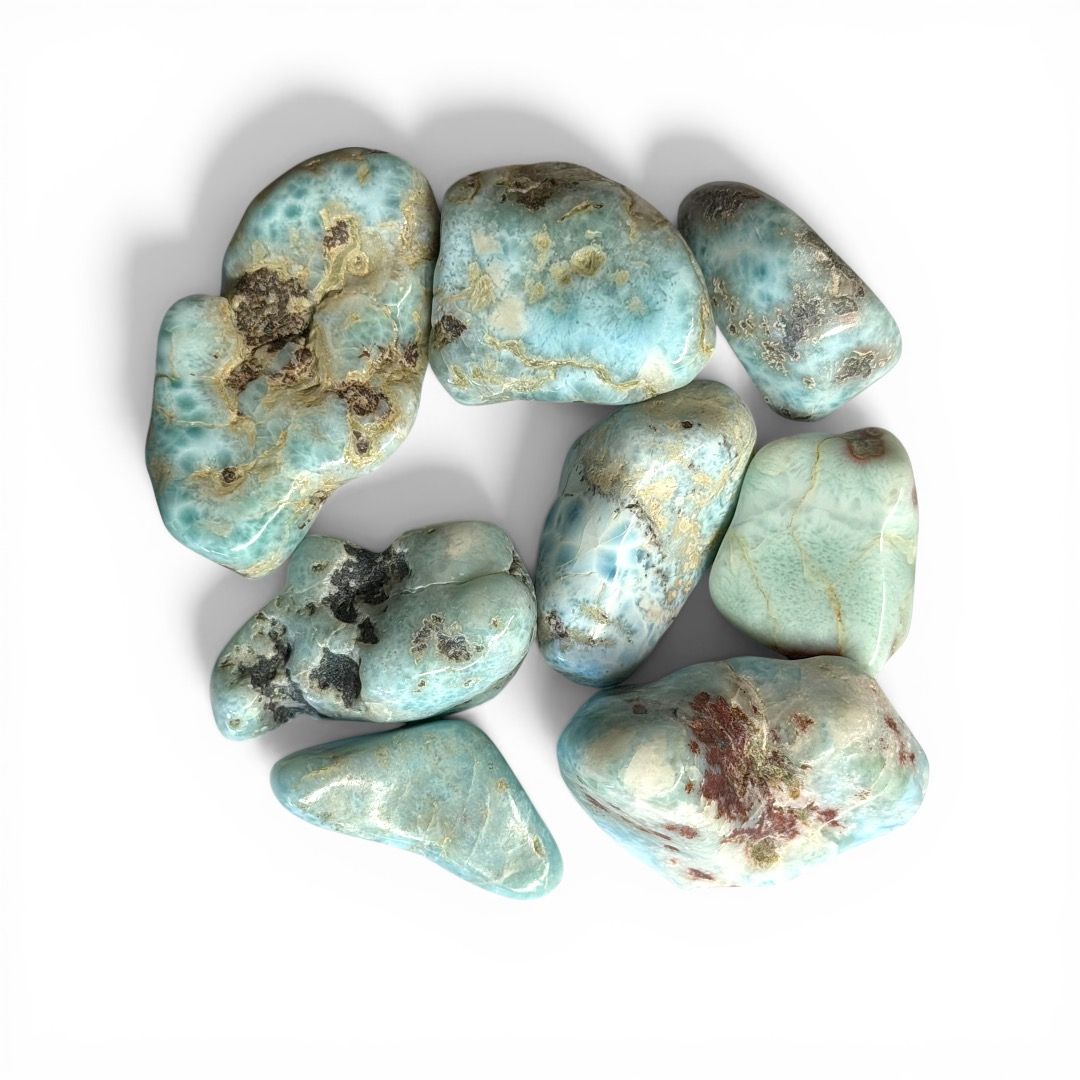 Pietre burattate Larimar