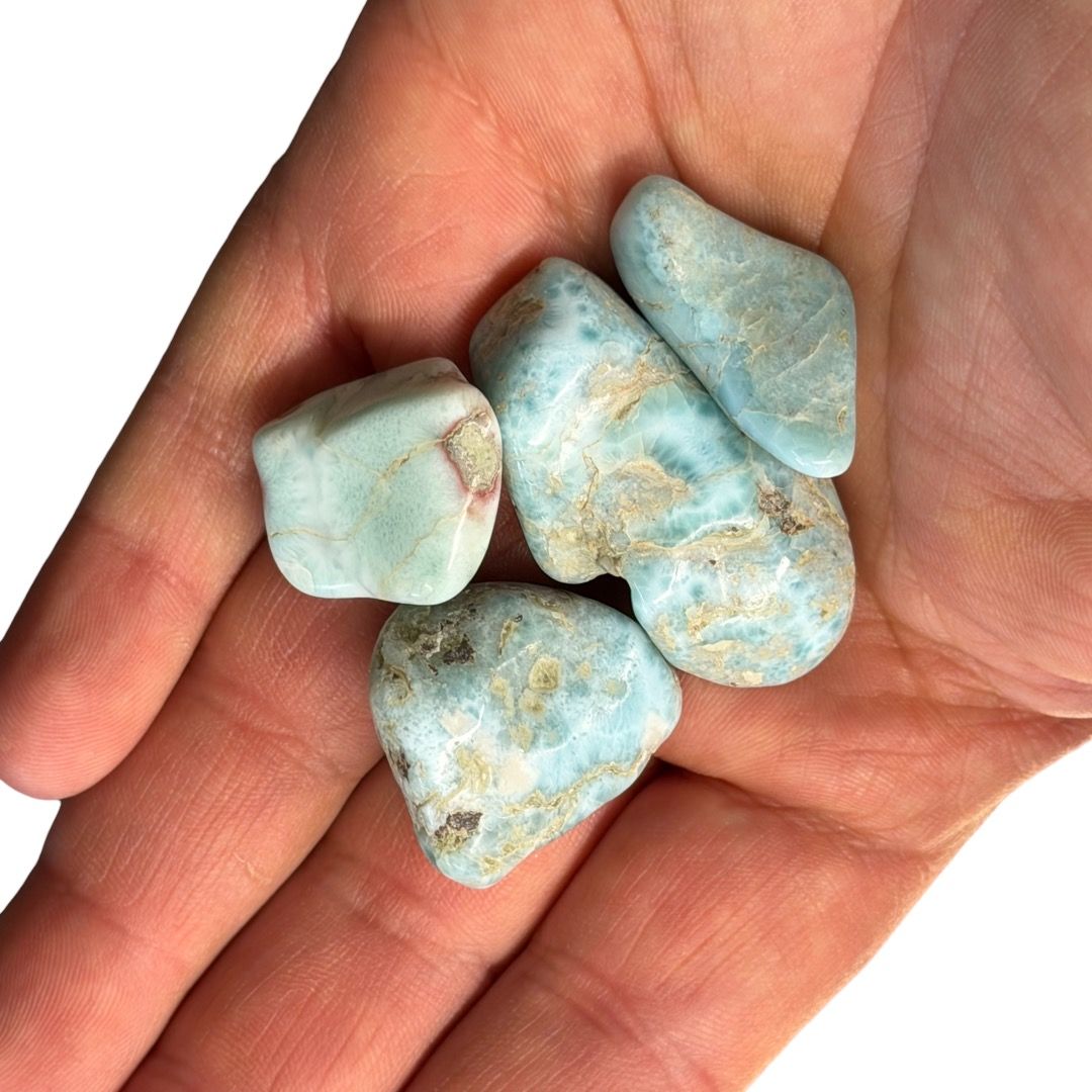 Pietre burattate Larimar