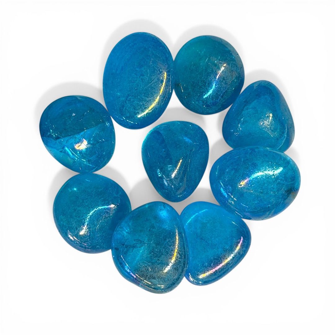 Pietre burattate Quarzo Aura Blu 100 g