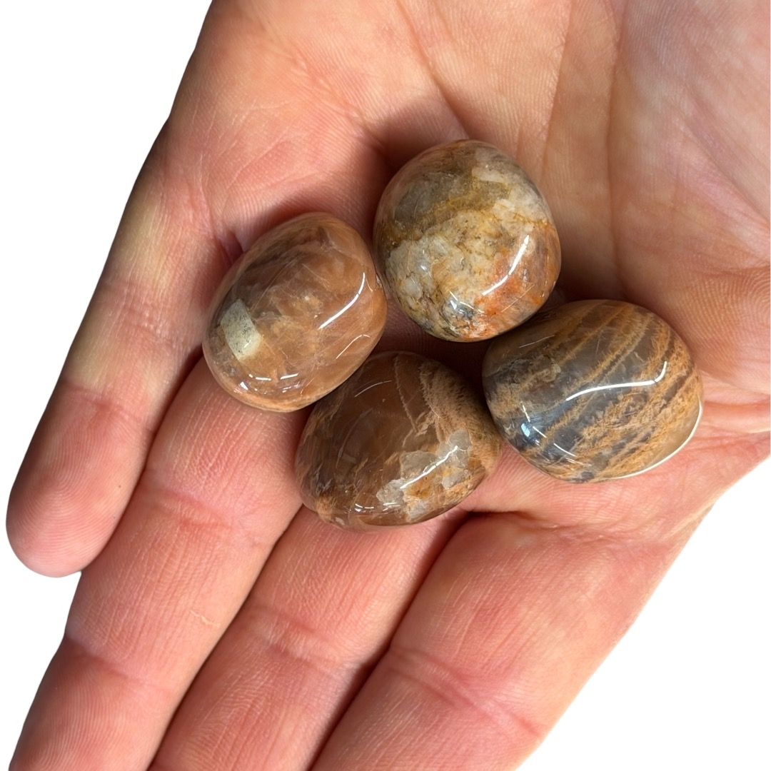 Pietre burattate Pietra di Luna Mista Adularia 100 g