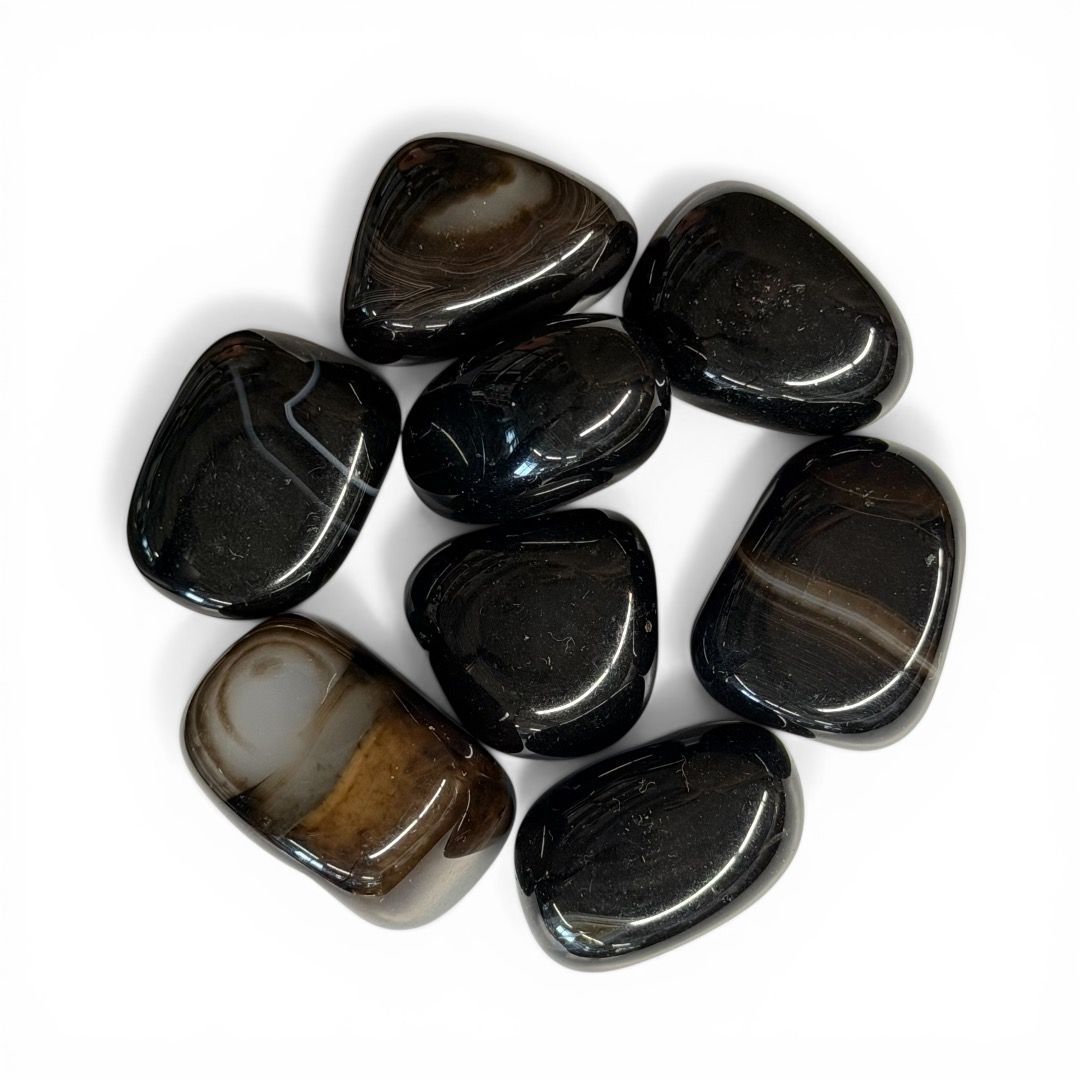 Pietre burattate Onice Nero 100 g