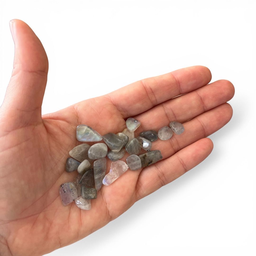 Pietre burattate Mini Labradorite Grigia 100 g