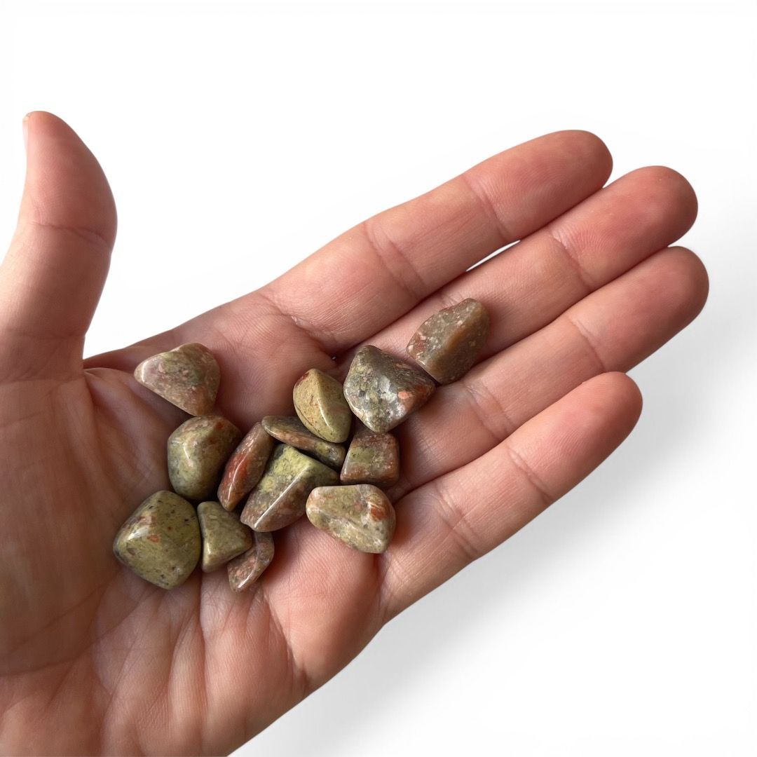Pietre burattate Mini Unakite 100 g
