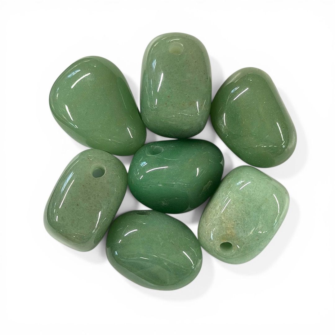 Pietra Burattata Forata Avventurina Verde