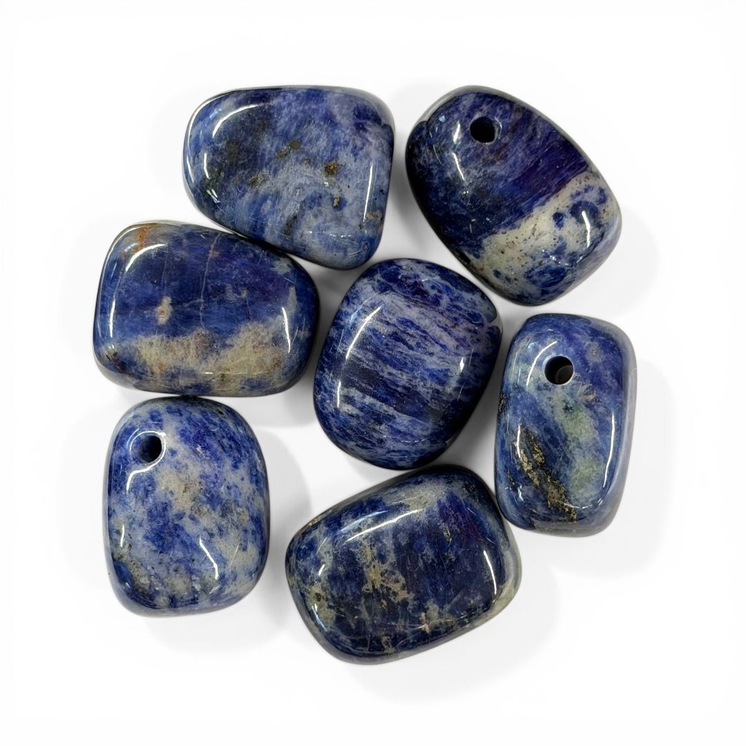 Pietra Burattata Forata Sodalite