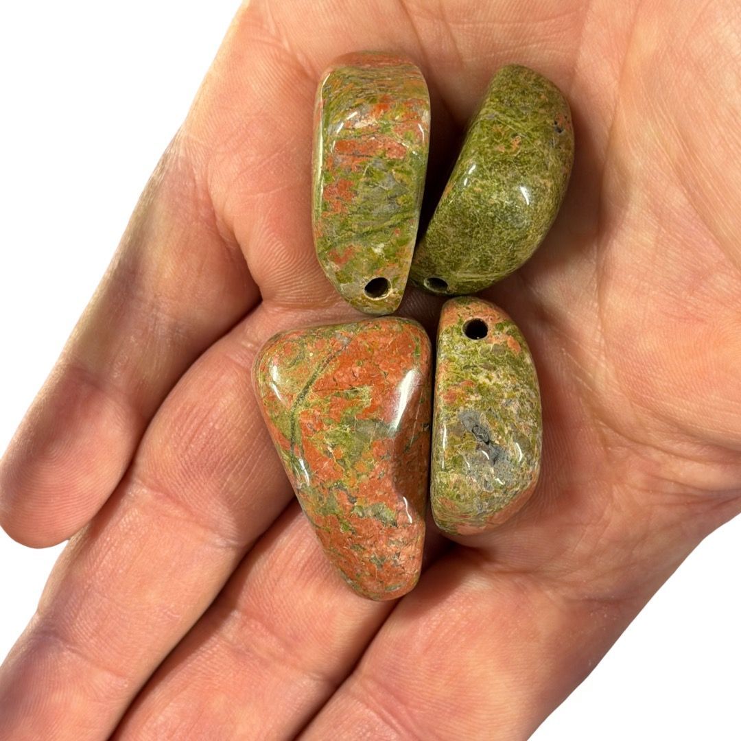 Pietra Burattata Forata Unakite