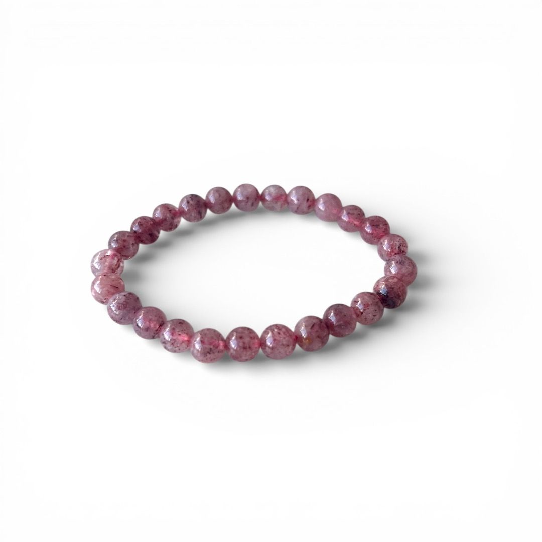 Bracciale Cristalloterapeutico - Quarzo Fragola
