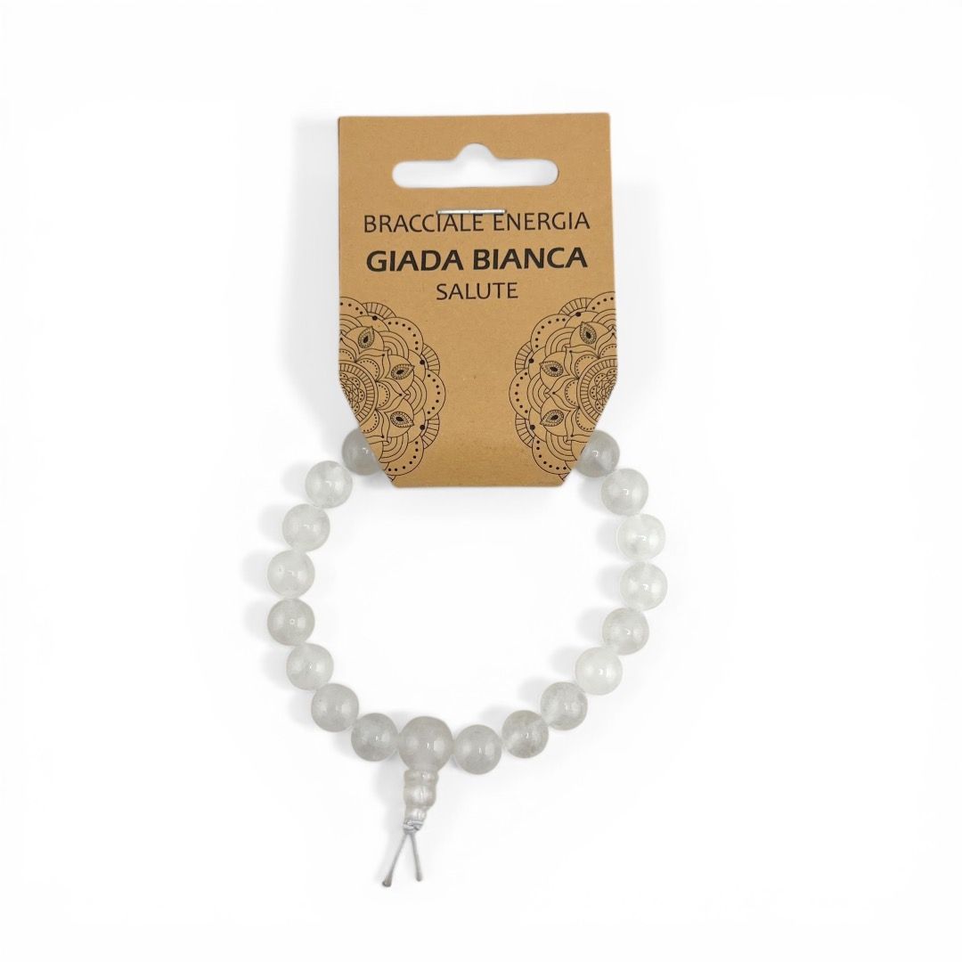 Bracciale Energia Giada Bianca