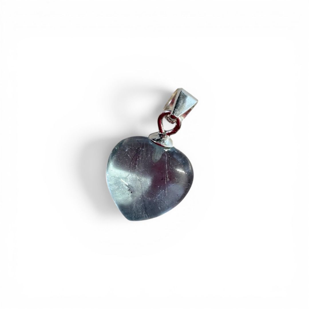 Pendente Cuore Topazio Blu