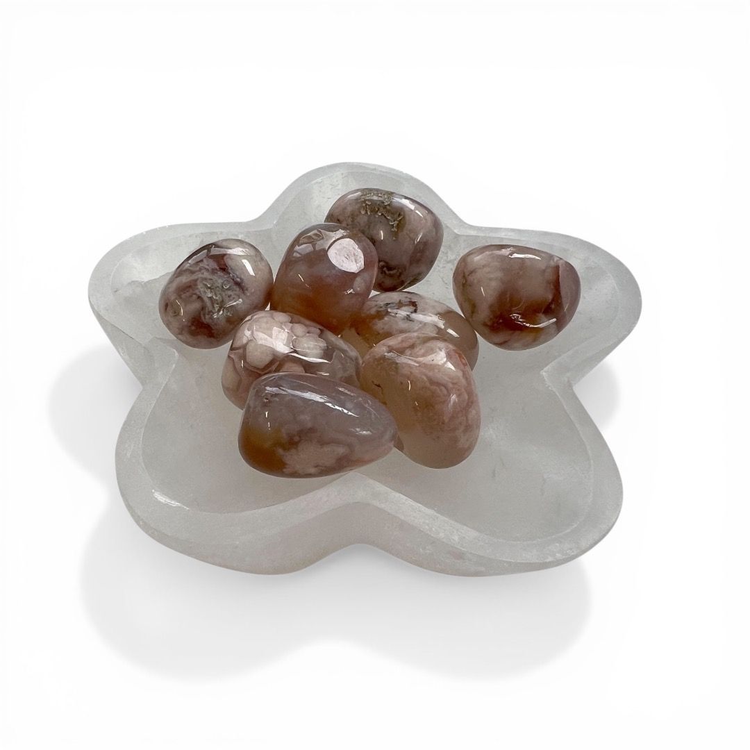 Portagioie Fiore in Selenite