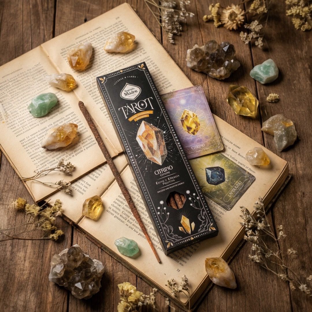 Incenso stick Tarot Gemas Sagrada Madre - Citrino (Arancia e Spezie)