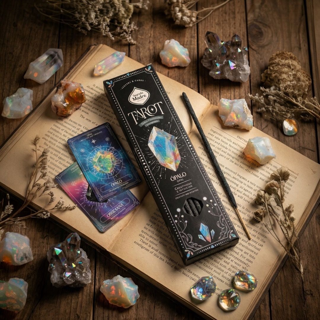 Incenso stick Tarot Gemas Sagrada Madre - Opale (Olibano e Mirra)