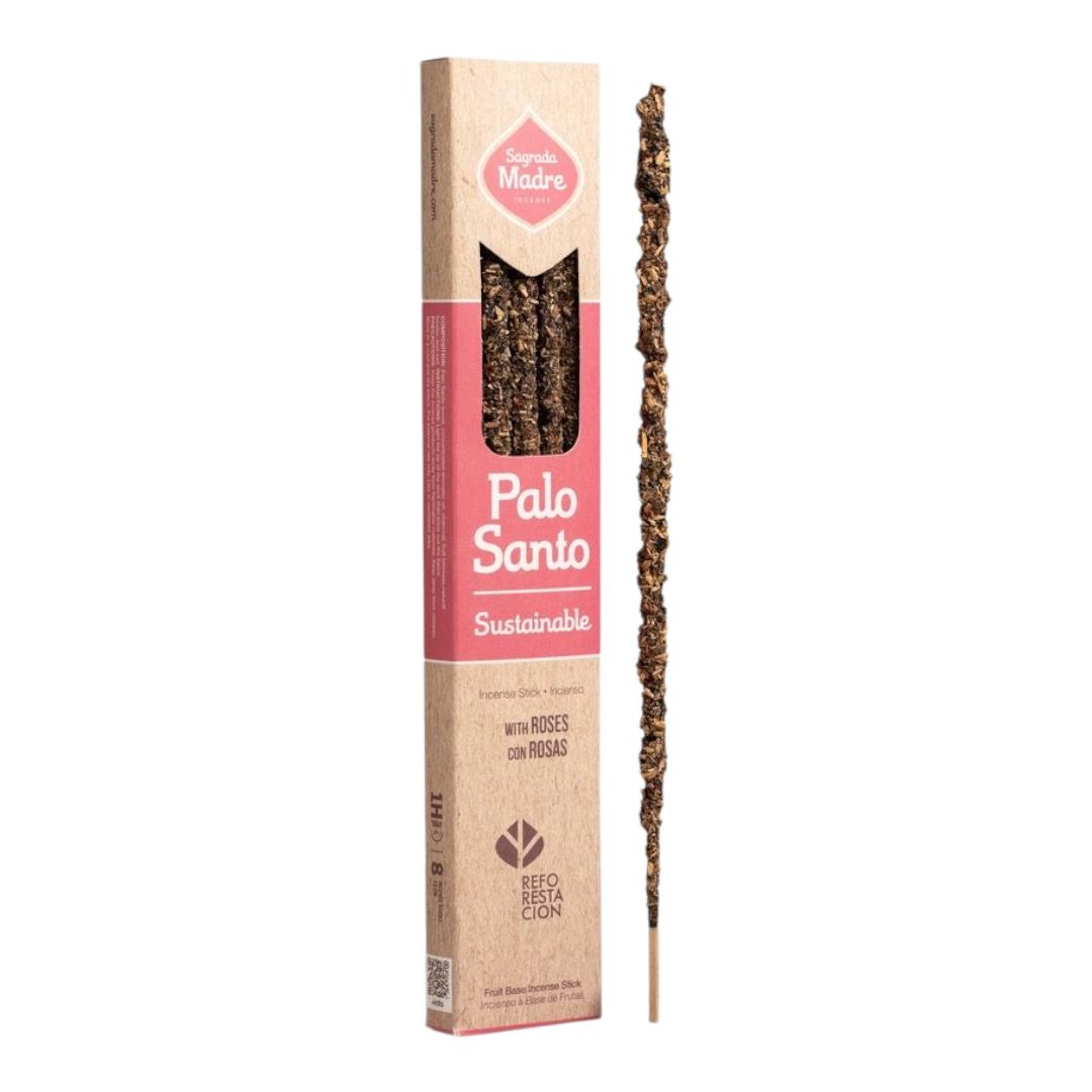 Incenso stick Palo Santo con Rosa - Sagrada Madre