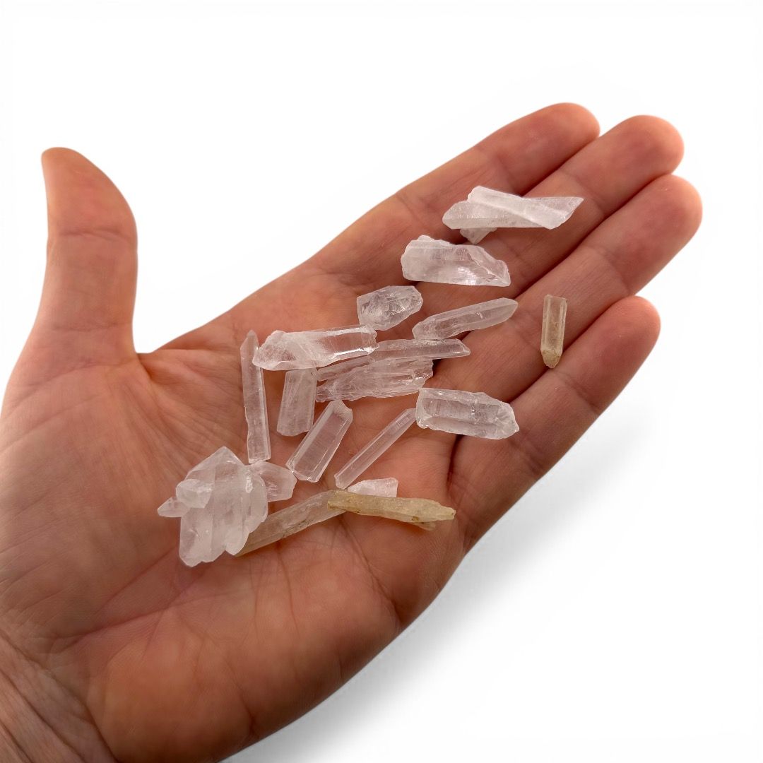 Mini Punte naturali di Cristallo di Rocca - confezione da 100 g