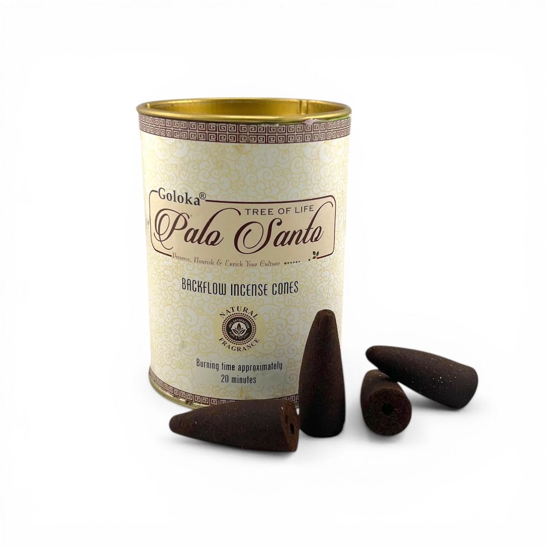 Incenso in coni back flow Goloka - Palo Santo