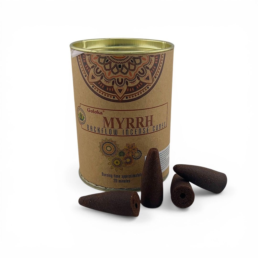 Incenso in coni back flow Goloka - Mirra