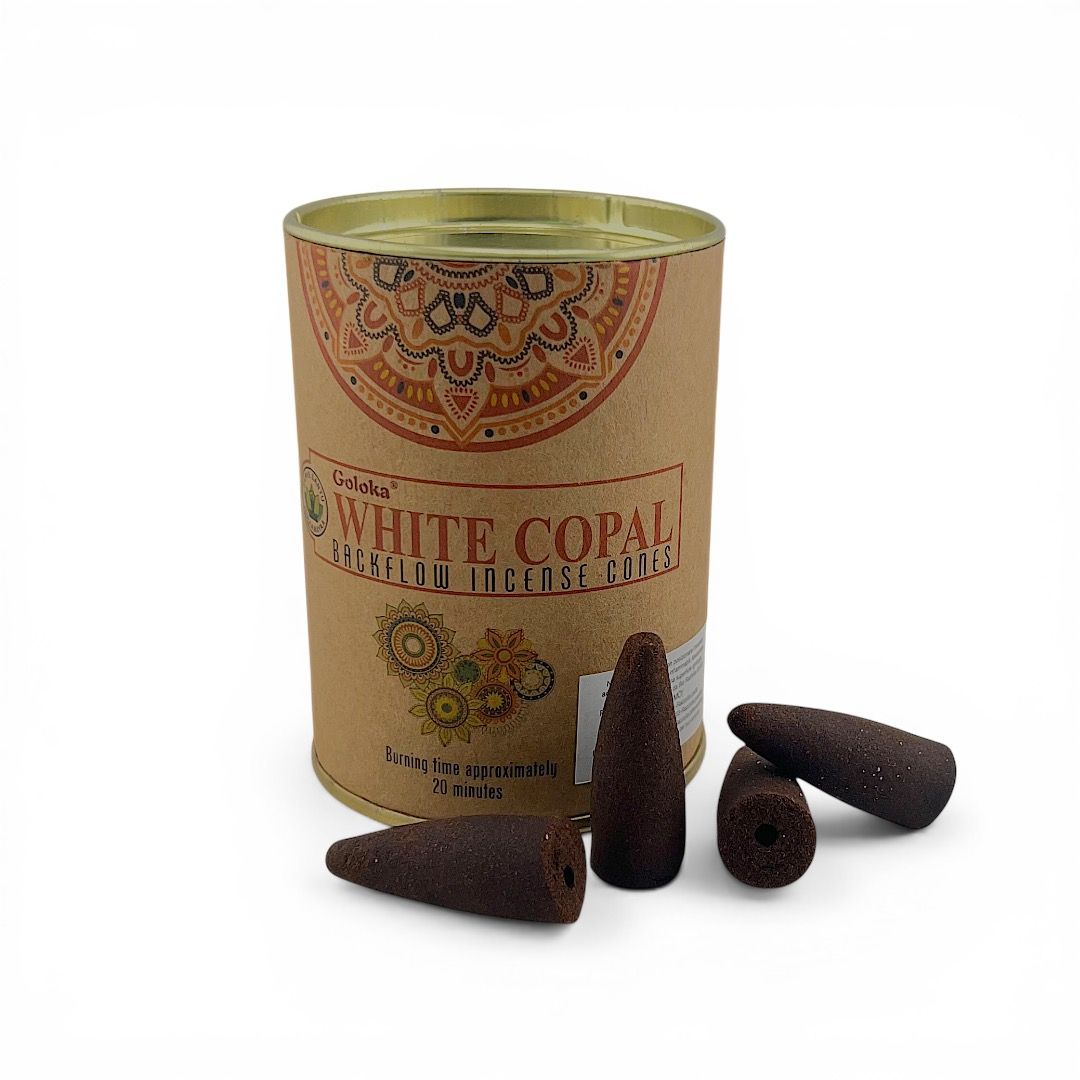 Incenso in coni back flow Goloka - Copale Bianco