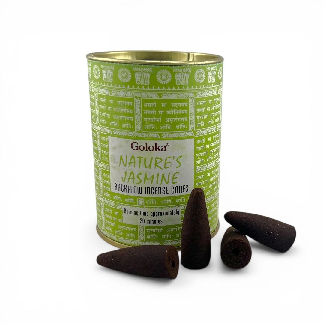 Incenso in coni back flow Goloka - Gelsomino