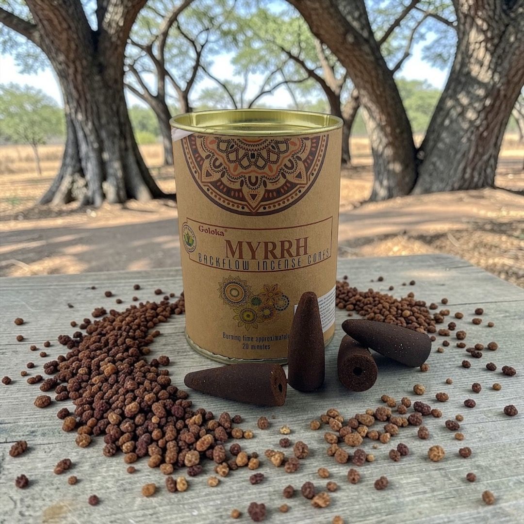 Incenso in coni back flow Goloka - Mirra