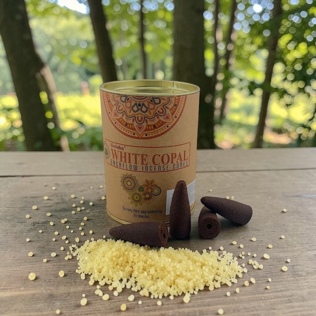 Incenso in coni back flow Goloka - Copale Bianco