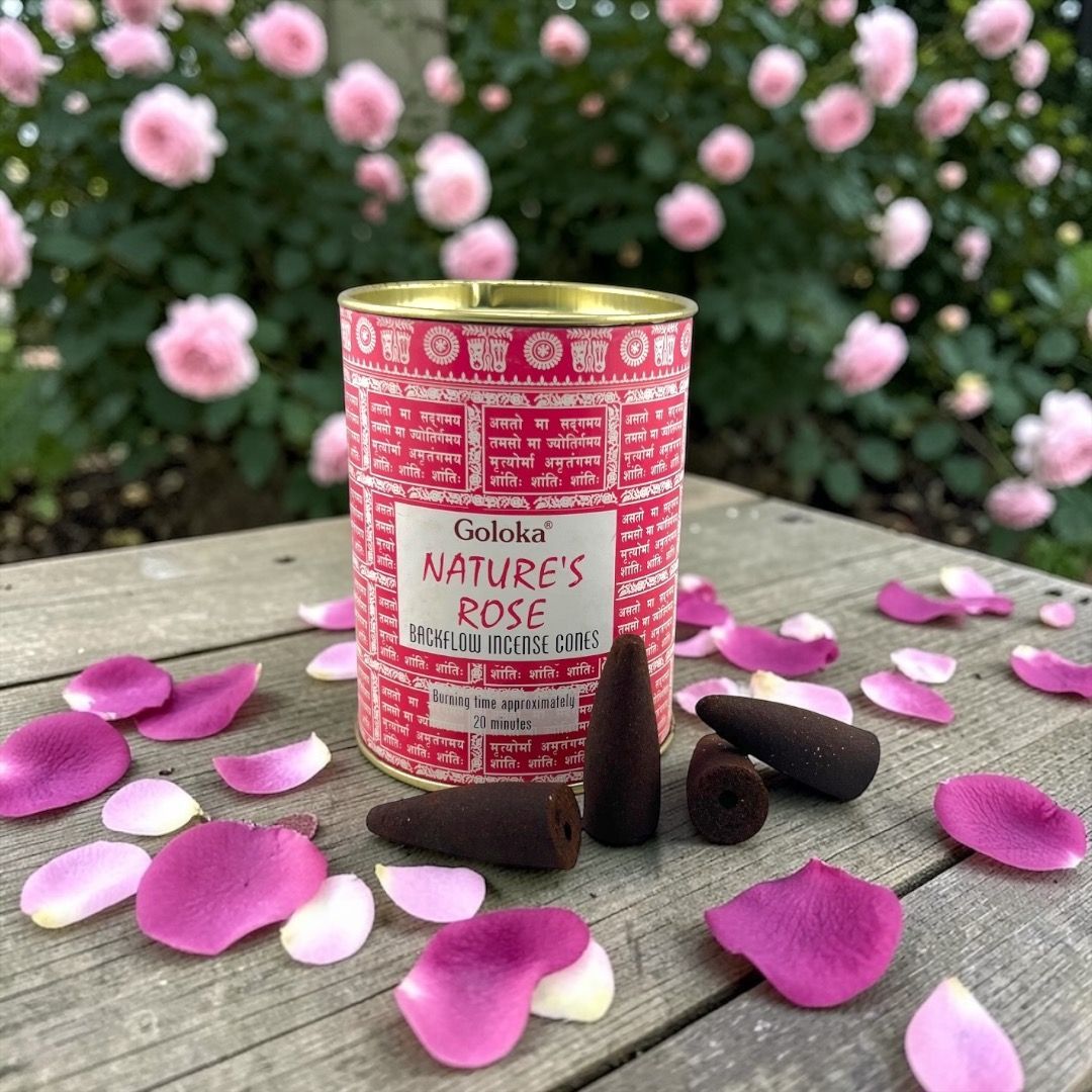 Incenso in coni back flow Goloka - Rosa